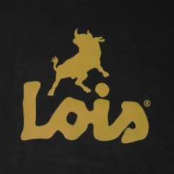 Lois Jeans Ringer T-Shirt - Black/Yellow -Lacoste Cloth Shop lois jeans ringer t shirt black yellow p58342 851363 image