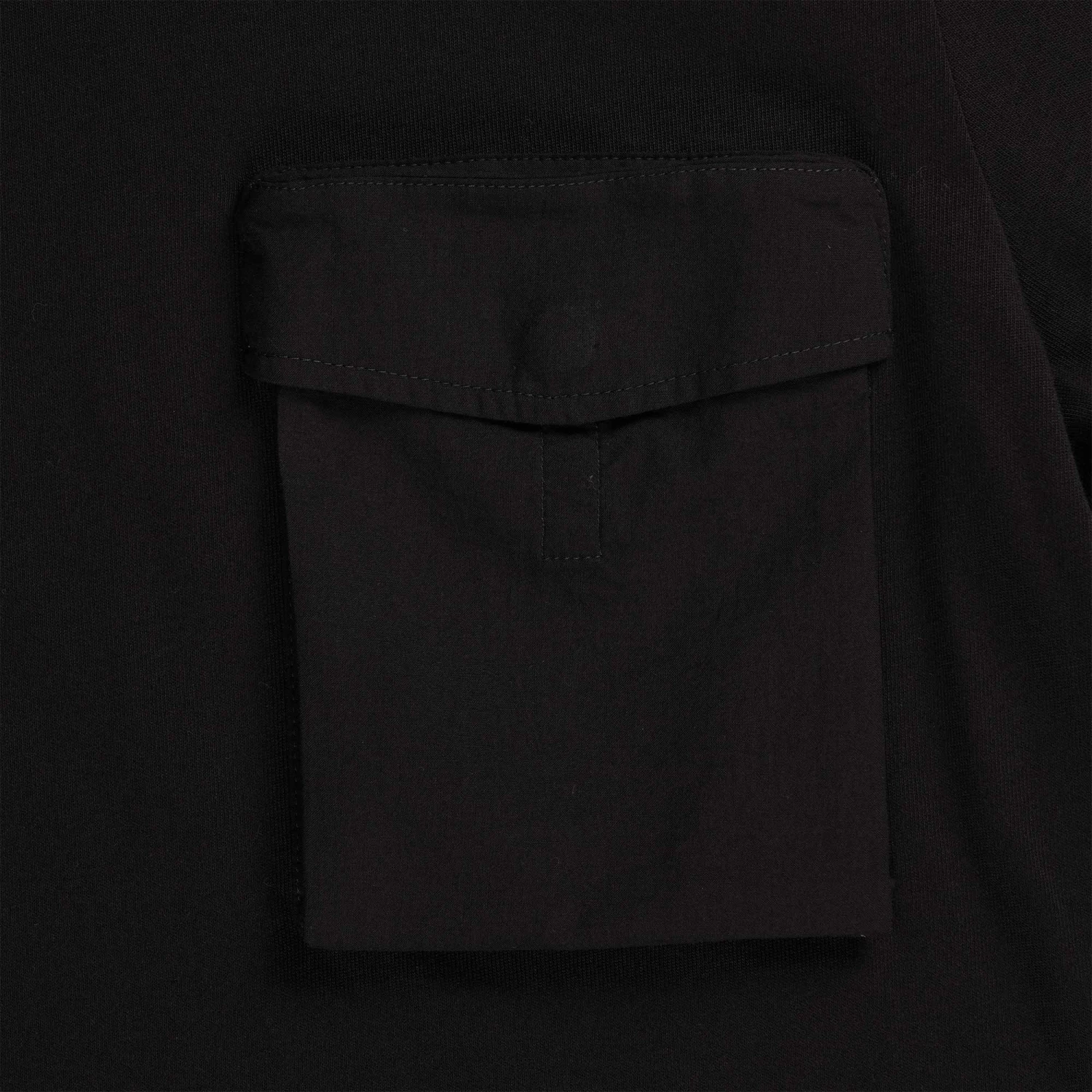Ma Strum Long Sleeve Cargo Pocket Tee - Jet Black 3 Ma Strum Long Sleeve Cargo Pocket Tee - Jet Black - Image 3