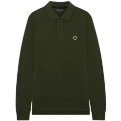 Ma Strum Long Sleeve Polo Shirt - Oil Slick
