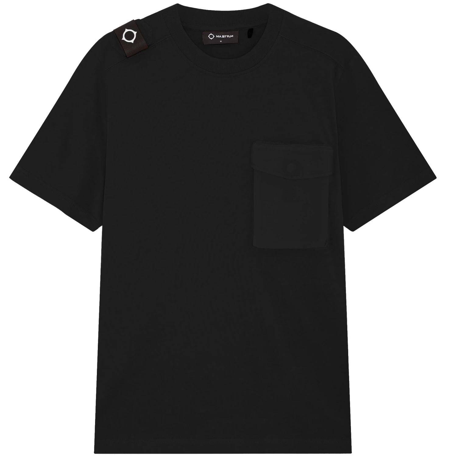 Ma Strum Short Sleeve Cargo Pocket T-Shirt - Jet Black 1 Ma Strum Short Sleeve Cargo Pocket T-Shirt - Jet Black