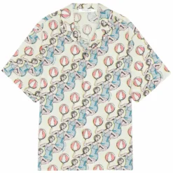 Maison Kitsune Dancing Girls Print Shirt - White