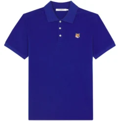 Maison Kitsune Fox Head Patch Classic Polo Shirt - Deep Blue