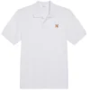 Maison Kitsune Fox Head Patch Classic Polo Shirt - White