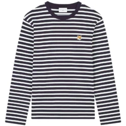 Maison Kitsune Fox Head Patch Marin T-Shirt - Navy