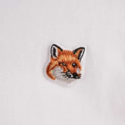 Maison Kitsune Fox Head Patch T-Shirt - White -Lacoste Cloth Shop maison kitsune fox head patch t shirt white p48175 666119 image