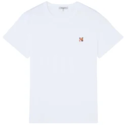 Maison Kitsune Fox Head Patch T-Shirt - White
