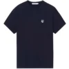 Maison Kitsune Grey Fox Head Patch T-Shirt - Navy