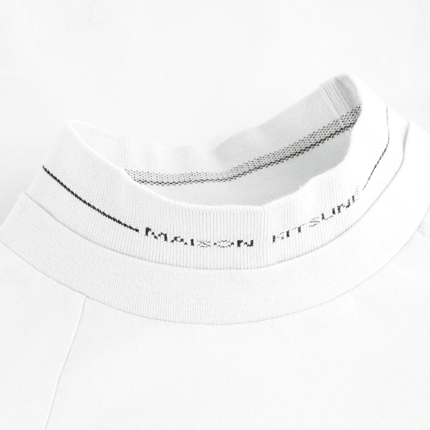 Maison Kitsune Long T-Shirt - White 2 Maison Kitsune Long T-Shirt - White - Image 2