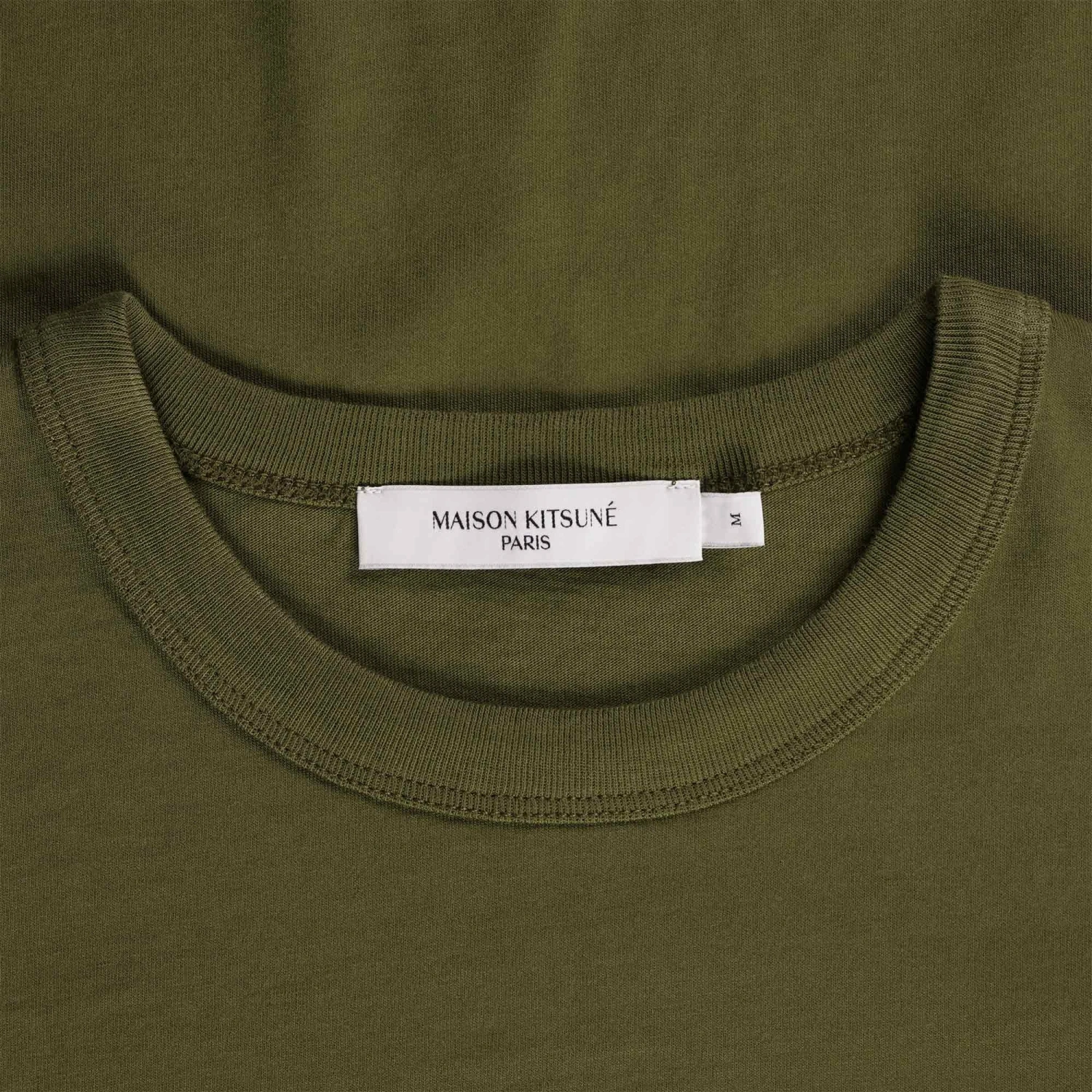 Maison Kitsune Palais Royal Classic T-Shirt - Khaki 2 Maison Kitsune Palais Royal Classic T-Shirt - Khaki - Image 2
