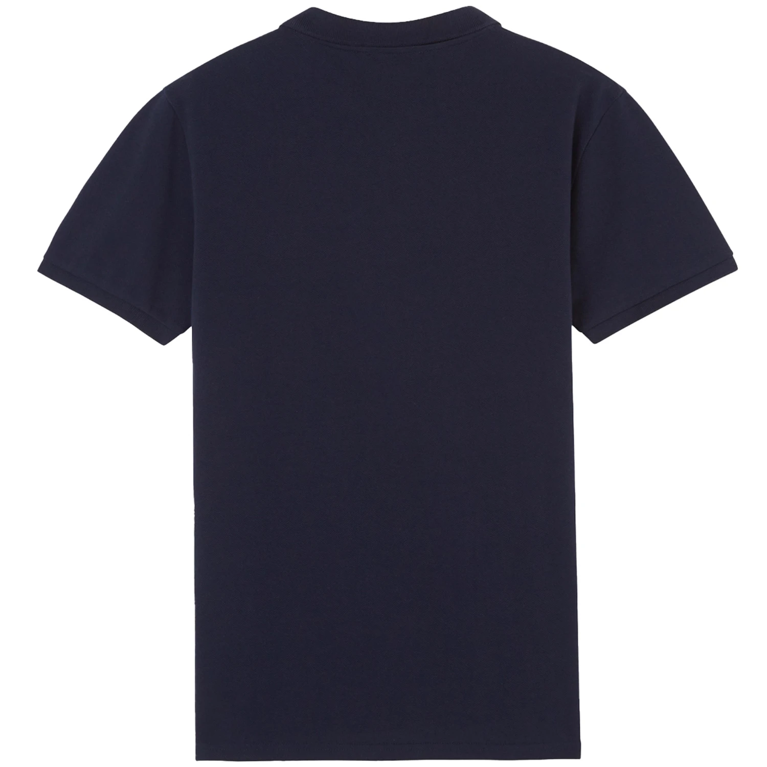 Maison Kitsune Tricolour Patch Classic Polo Shirt - Navy 4 Maison Kitsune Tricolour Patch Classic Polo Shirt - Navy - Image 4