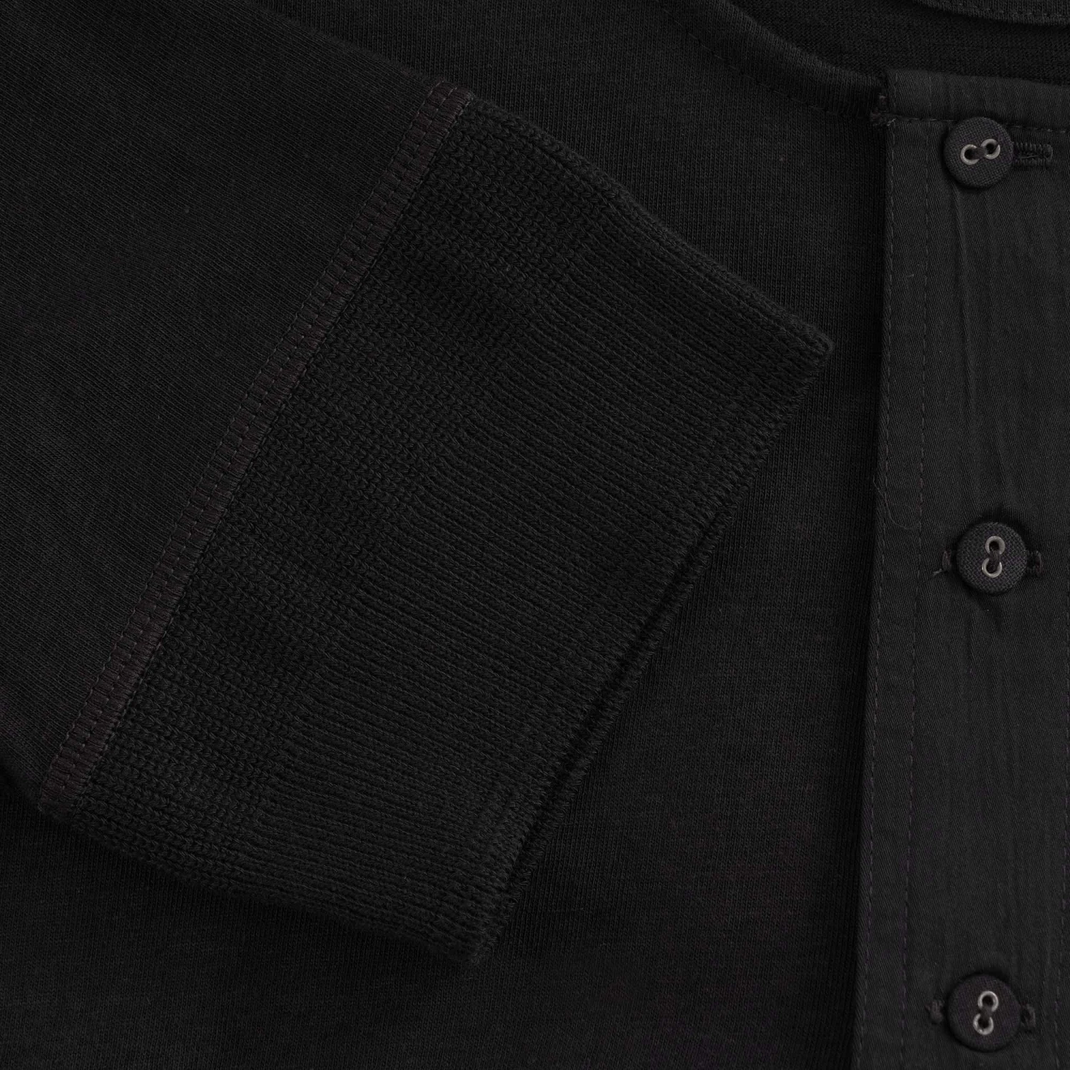 Merz B Schwanen Button Facing T-Shirt - Black 4 Merz B Schwanen Button Facing T-Shirt - Black - Image 4