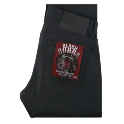 Naked And Famous Denim Selvedge Easy Guy Cobra - Solid Black