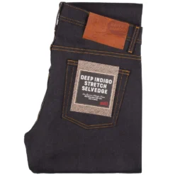 Naked And Famous Denim Weird Guy Deep Indigo Stretch Selvedge - Indigo