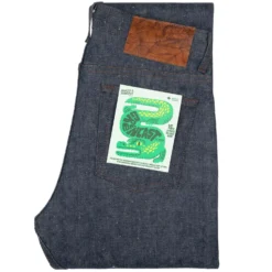Naked And Famous Denim Weird Guy Greencast Slub Selvedge - Indigo