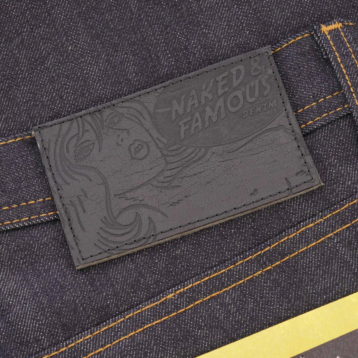 Naked And Famous Denim Weird Guy Guardian Selvedge Denim - Indigo 3 Naked And Famous Denim Weird Guy Guardian Selvedge Denim - Indigo - Image 3