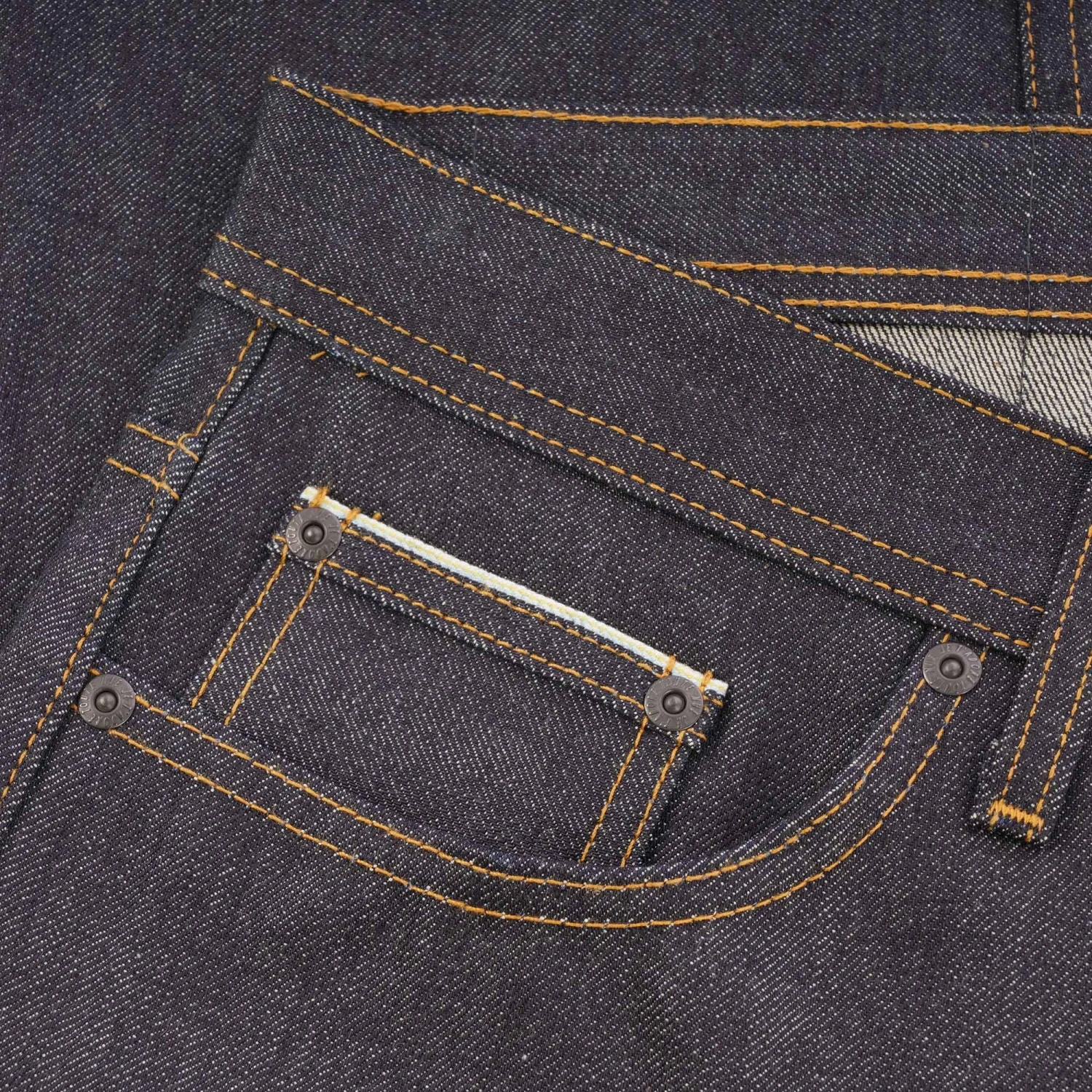 Naked And Famous Denim Weird Guy Guardian Selvedge Denim - Indigo 4 Naked And Famous Denim Weird Guy Guardian Selvedge Denim - Indigo - Image 4