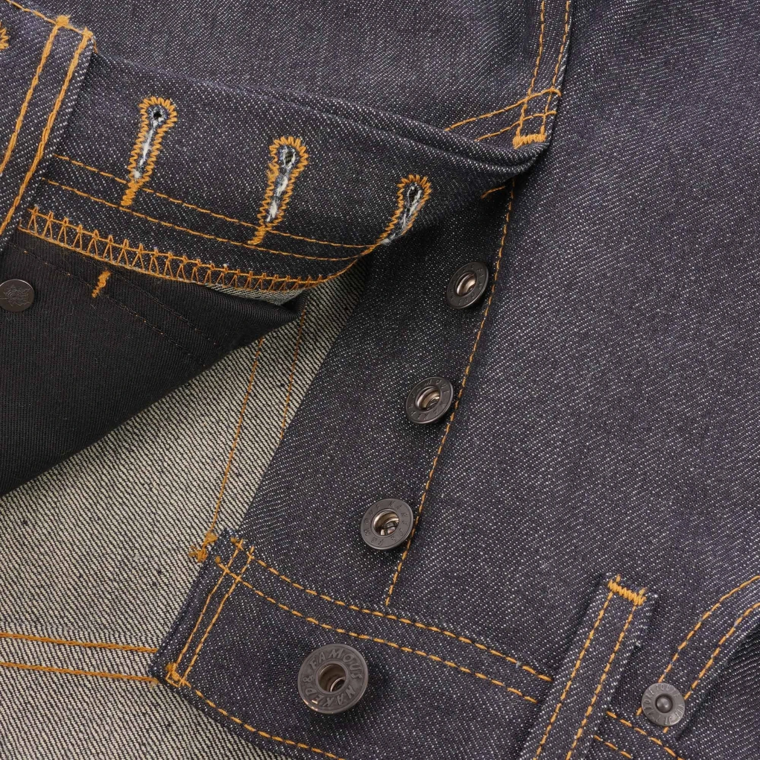 Naked And Famous Denim Weird Guy Guardian Selvedge Denim - Indigo 6 Naked And Famous Denim Weird Guy Guardian Selvedge Denim - Indigo - Image 6