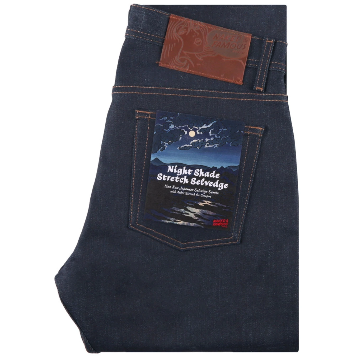 Naked And Famous Denim Weird Guy Night Shade Stretch Selvedge - Indigo 1 Naked And Famous Denim Weird Guy Night Shade Stretch Selvedge - Indigo