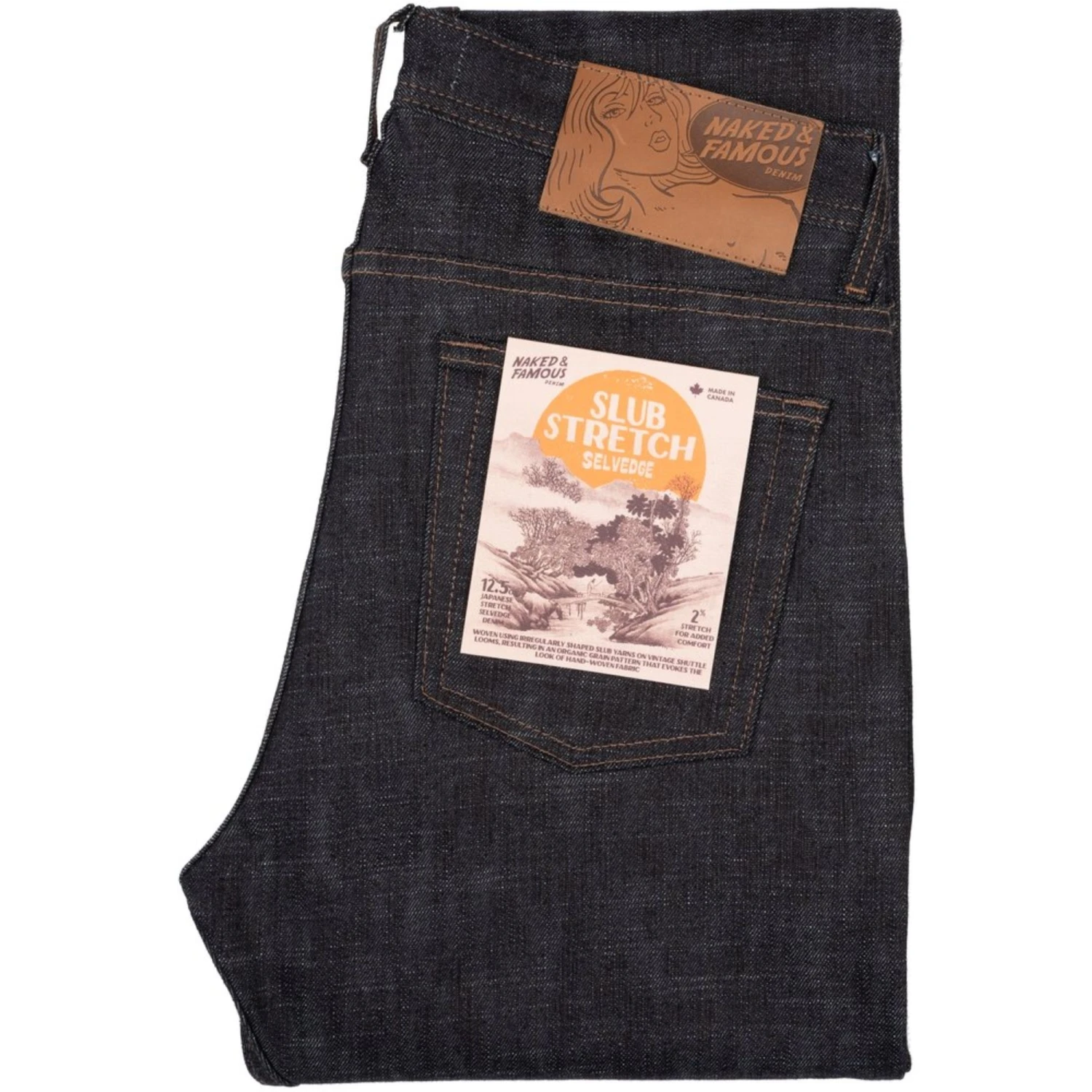Naked And Famous Denim Weird Guy Slub Stretch Selvedge - Indigo 1 Naked And Famous Denim Weird Guy Slub Stretch Selvedge - Indigo