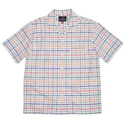 Nigel Cabourn Camp Collar Shirt - Off-White Check