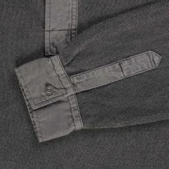 Nigel Cabourn Henley Long Sleeve Shirt - Charcoal 6 Nigel Cabourn Henley Long Sleeve Shirt - Charcoal -Lacoste Cloth Shop nigel cabourn henley long sleeve shirt charcoal p61140 907316 image