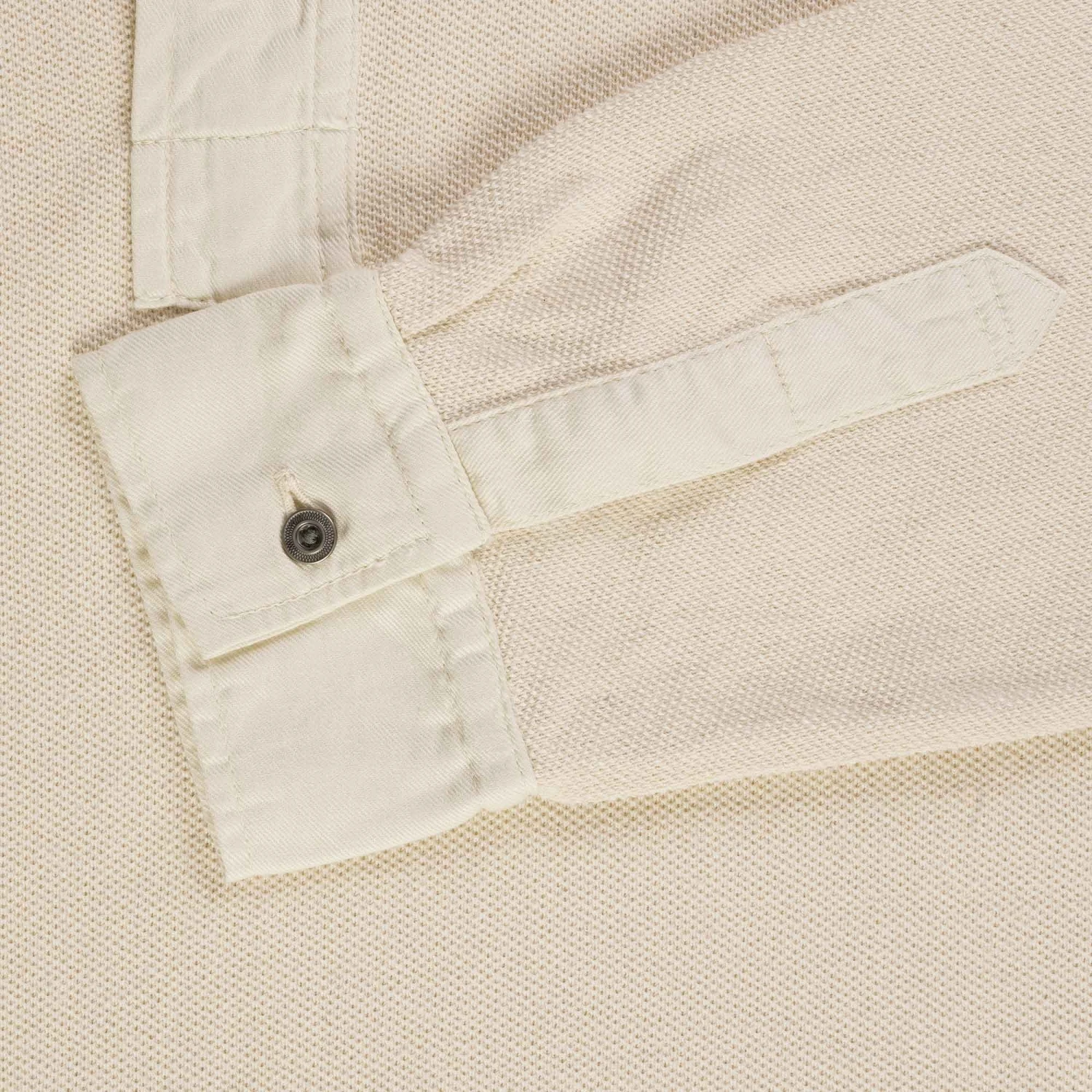 Nigel Cabourn Henley Long Sleeve Shirt - Ivory 3 Nigel Cabourn Henley Long Sleeve Shirt - Ivory - Image 3