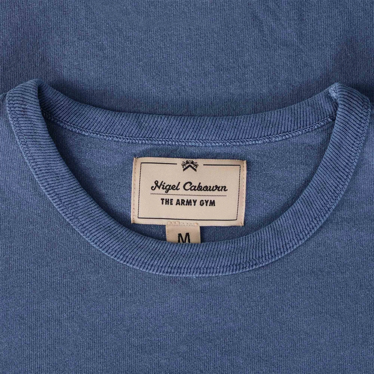 Nigel Cabourn Military Tee - Denim 2 Nigel Cabourn Military Tee - Denim - Image 2
