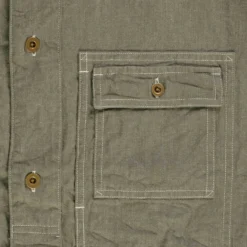 Nigel Cabourn Utility Shirt Type 2 10oz Denim - Green -Lacoste Cloth Shop nigel cabourn utility shirt type 2 10oz denim green p61138 907268 image