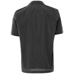 None Of The Above Made In Italy Daytona Short Sleeve Shirt - Black Check -Lacoste Cloth Shop none of the above made in italy daytona short sleeve shirt black check p45995 510232 image