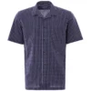 None Of The Above Made In Italy Daytona Short Sleeve Shirt - Blue Check