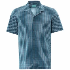 None Of The Above Made In Italy Daytona Short Sleeve Shirt - Green Check
