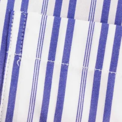 None Of The Above Made In Italy Stripe Short Sleeve Shirt - White/Navy -Lacoste Cloth Shop none of the above made in italy stripe short sleeve shirt white navy p45999 510122 image