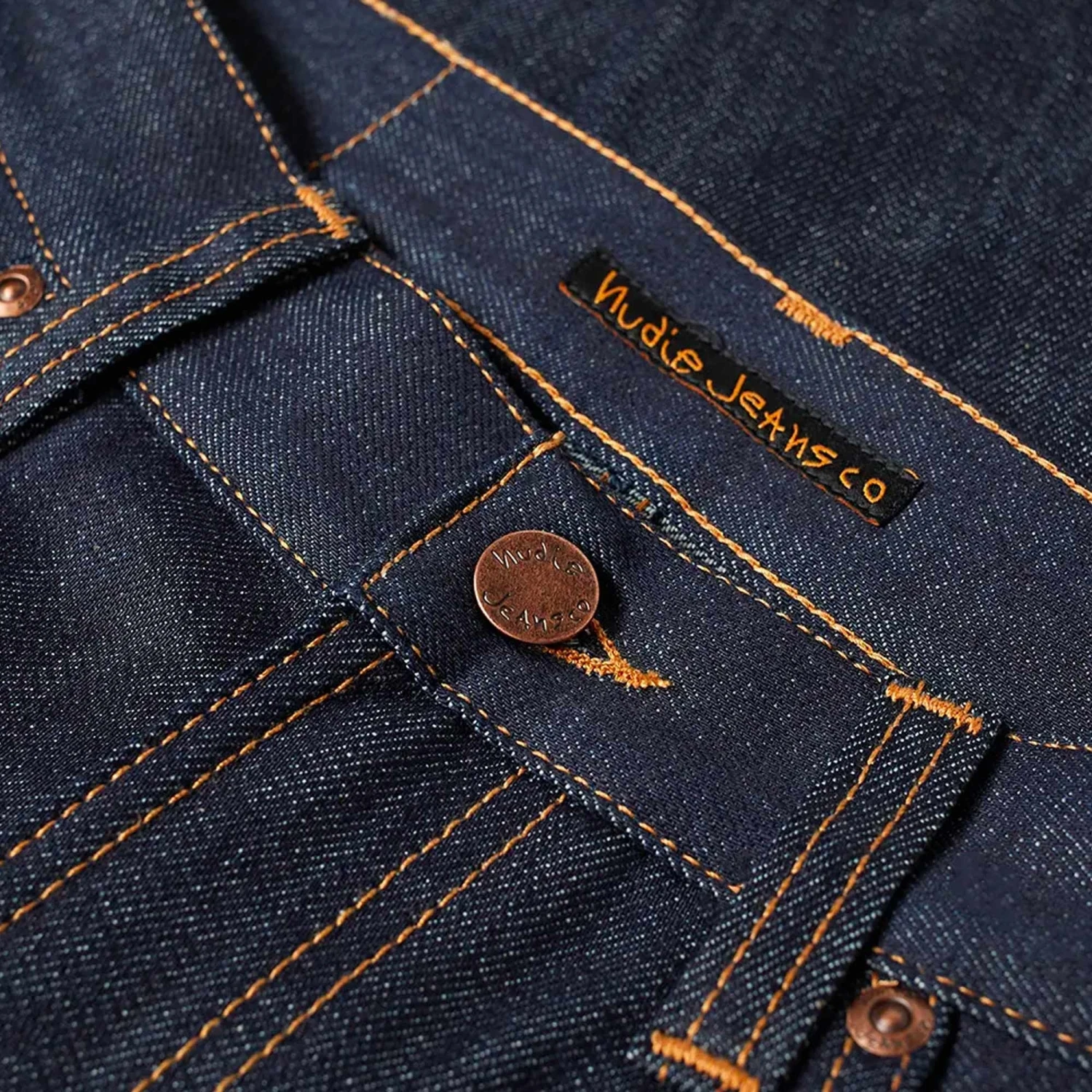 Nudie Jeans Gritty Jackson Jeans - Dry Maze Selvedge 2 Nudie Jeans Gritty Jackson Jeans - Dry Maze Selvedge - Image 2