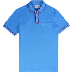 Original Penguin Earl Organic Cotton Polo Shirt - French Blue