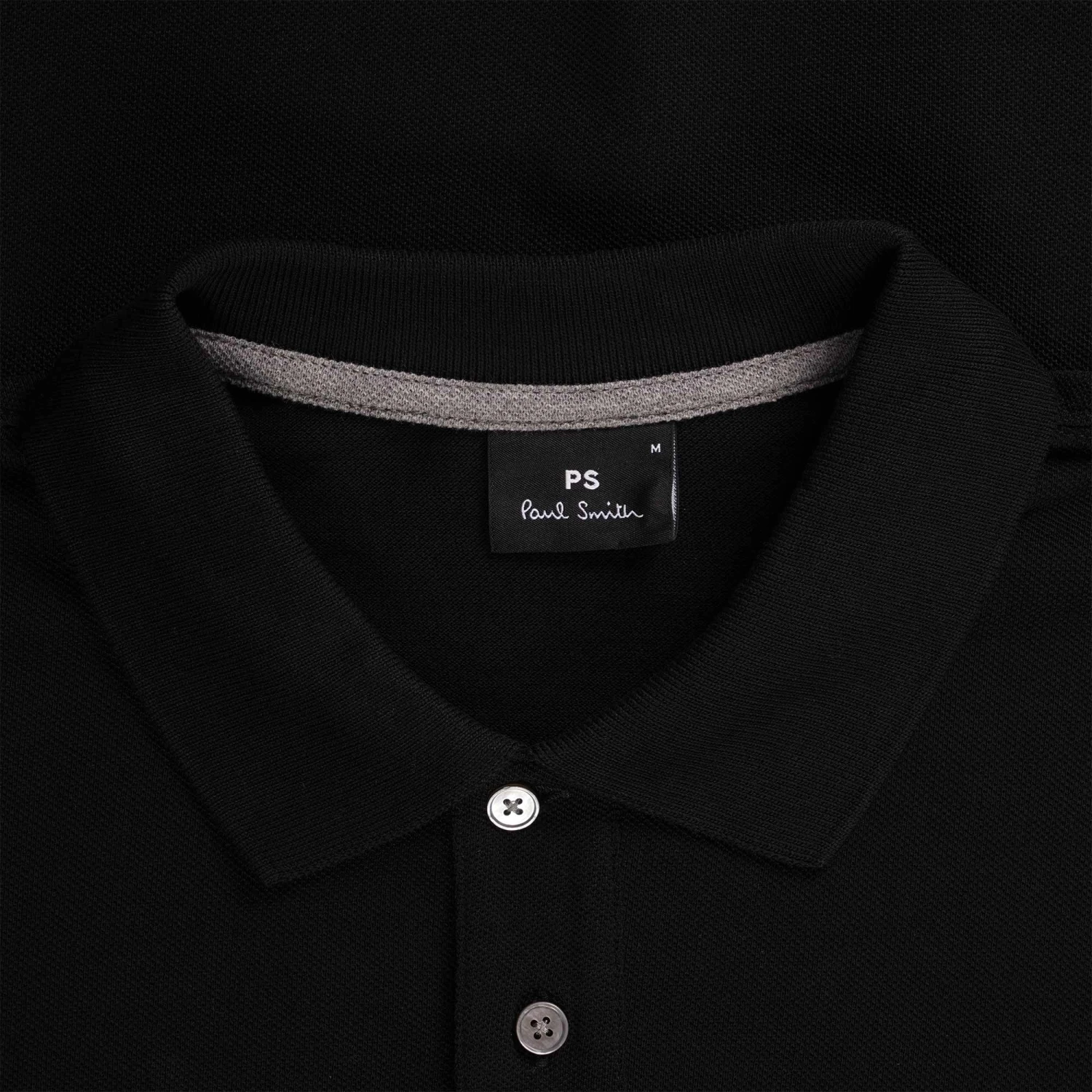 Paul Smith Cotton-Piqué Zebra Polo Shirt - Black 2 Paul Smith Cotton-Piqué Zebra Polo Shirt - Black - Image 2