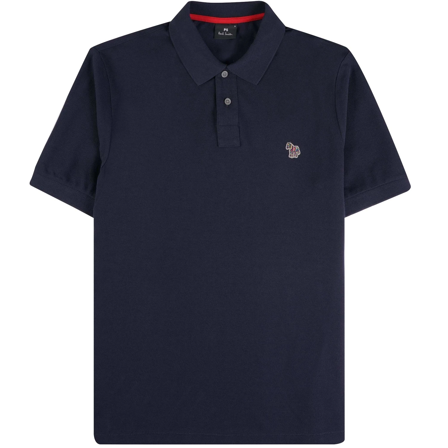 Paul Smith Cotton-Piqué Zebra Polo Shirt - Dark Navy 1 Paul Smith Cotton-Piqué Zebra Polo Shirt - Dark Navy