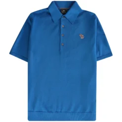 Paul Smith Short Sleeve Polo Shirt - Petrol Blue
