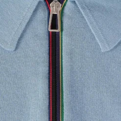 Paul Smith Short Sleeve Zipped Polo Shirt - Light Blue 6 Paul Smith Short Sleeve Zipped Polo Shirt - Light Blue -Lacoste Cloth Shop paul smith short sleeve zipped polo shirt light blue p57300 828628 image