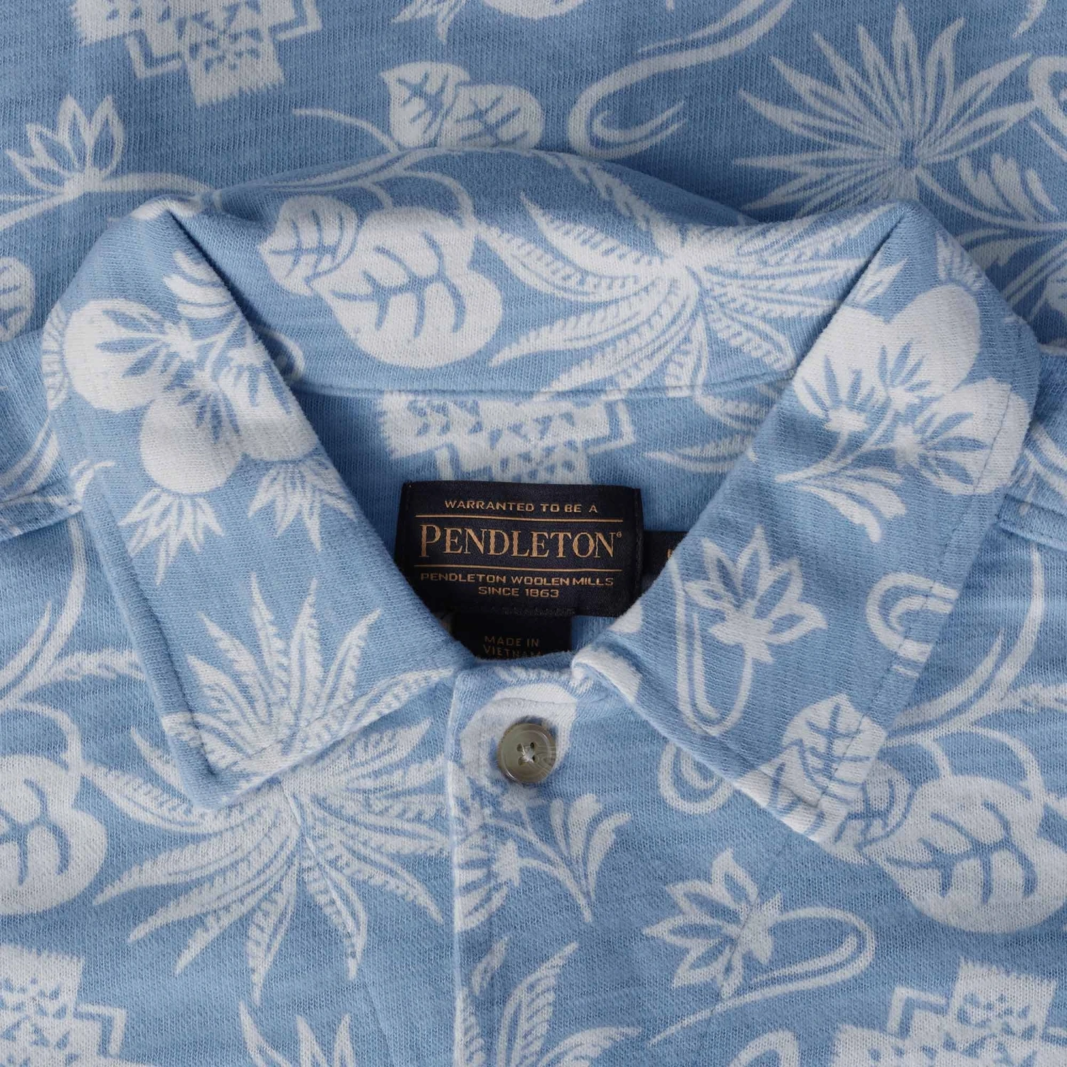 Pendleton Woolen Mills Short Sleeve Wayside Knit Shirt - Surf Blue 2 Pendleton Woolen Mills Short Sleeve Wayside Knit Shirt - Surf Blue - Image 2