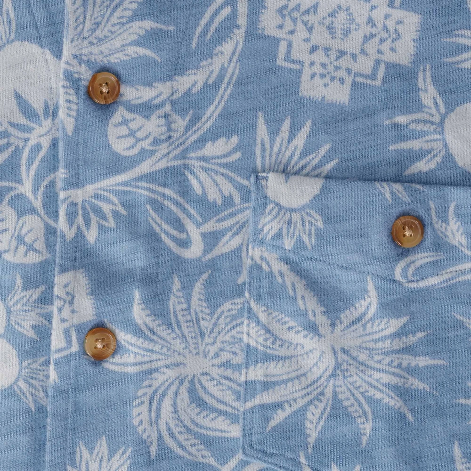 Pendleton Woolen Mills Short Sleeve Wayside Knit Shirt - Surf Blue 3 Pendleton Woolen Mills Short Sleeve Wayside Knit Shirt - Surf Blue - Image 3