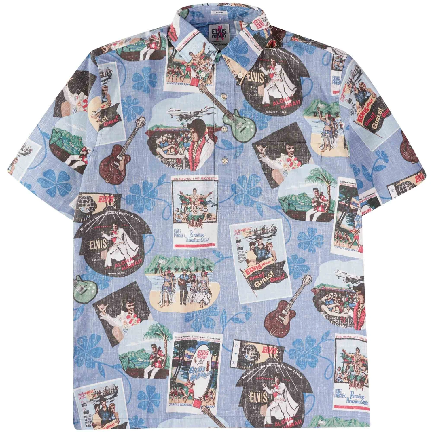 Reyn Spooner Elvis In Hawaii Shirt - Blue 1 Reyn Spooner Elvis In Hawaii Shirt - Blue