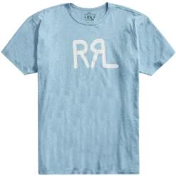 RRL By Ralph Lauren Logo Jersey T-Shirt - Blue