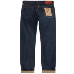 RRL By Ralph Lauren Straight Fit Once-Washed Selvedge Jean - Denim -Lacoste Cloth Shop rrl by ralph lauren straight fit once washed selvedge jean denim p59419 876025 image