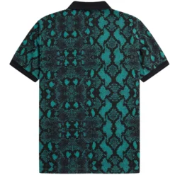 Fred Perry Snake Print Fred Perry Shirt - Deep Mint 7 Fred Perry Snake Print Fred Perry Shirt - Deep Mint -Lacoste Cloth Shop snake print fred perry shirt deep mint p60982 903864 image