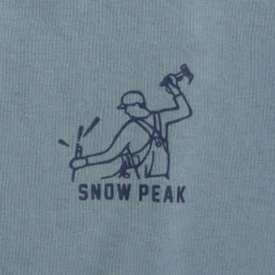 Snow Peak Foam Printed Long Sleeve T Shirt - Sax -Lacoste Cloth Shop snow peak foam printed long sleeve t shirt sax p60324 885817 image