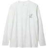Snow Peak Foam Printed Long Sleeve T Shirt - White