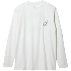 Snow Peak Foam Printed Long Sleeve T Shirt - White