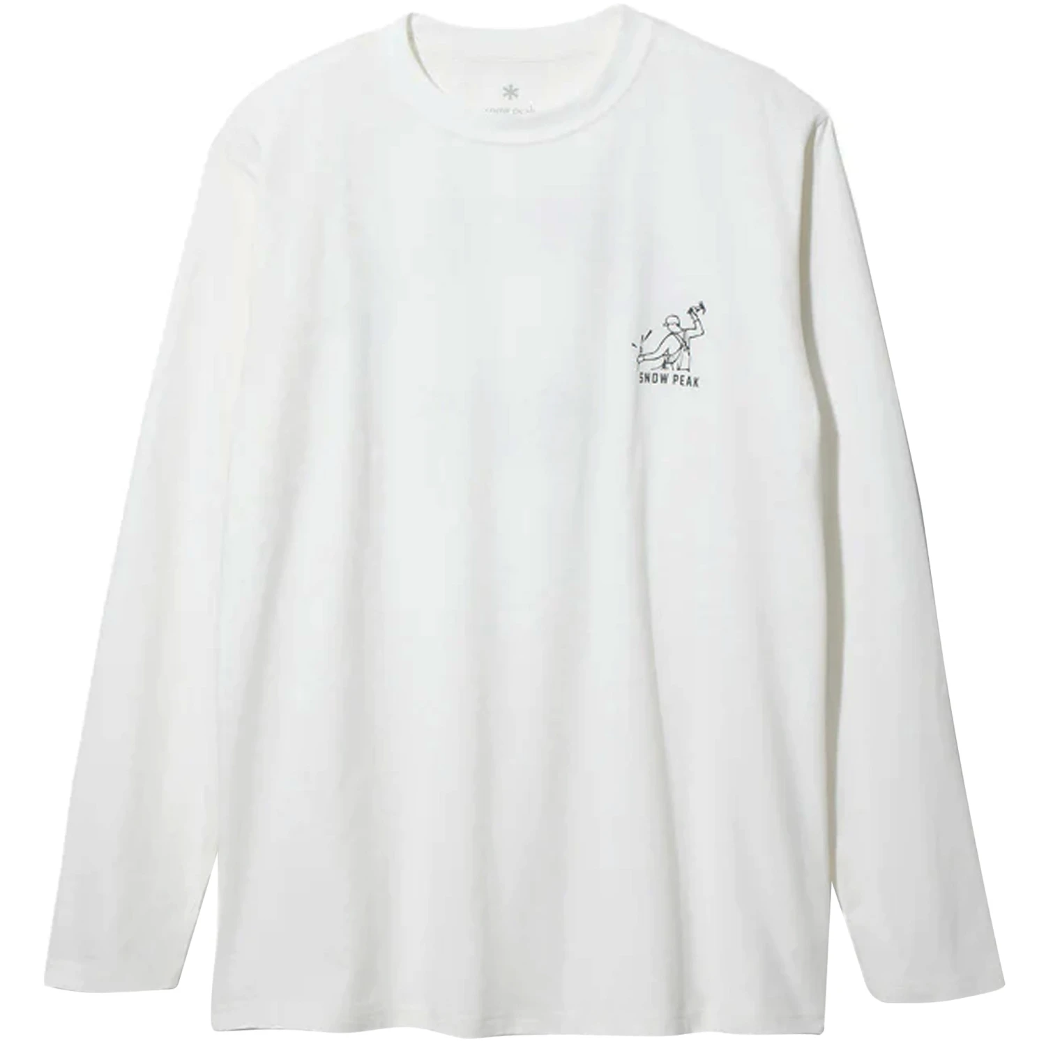 Snow Peak Foam Printed Long Sleeve T Shirt - White 1 Snow Peak Foam Printed Long Sleeve T Shirt - White