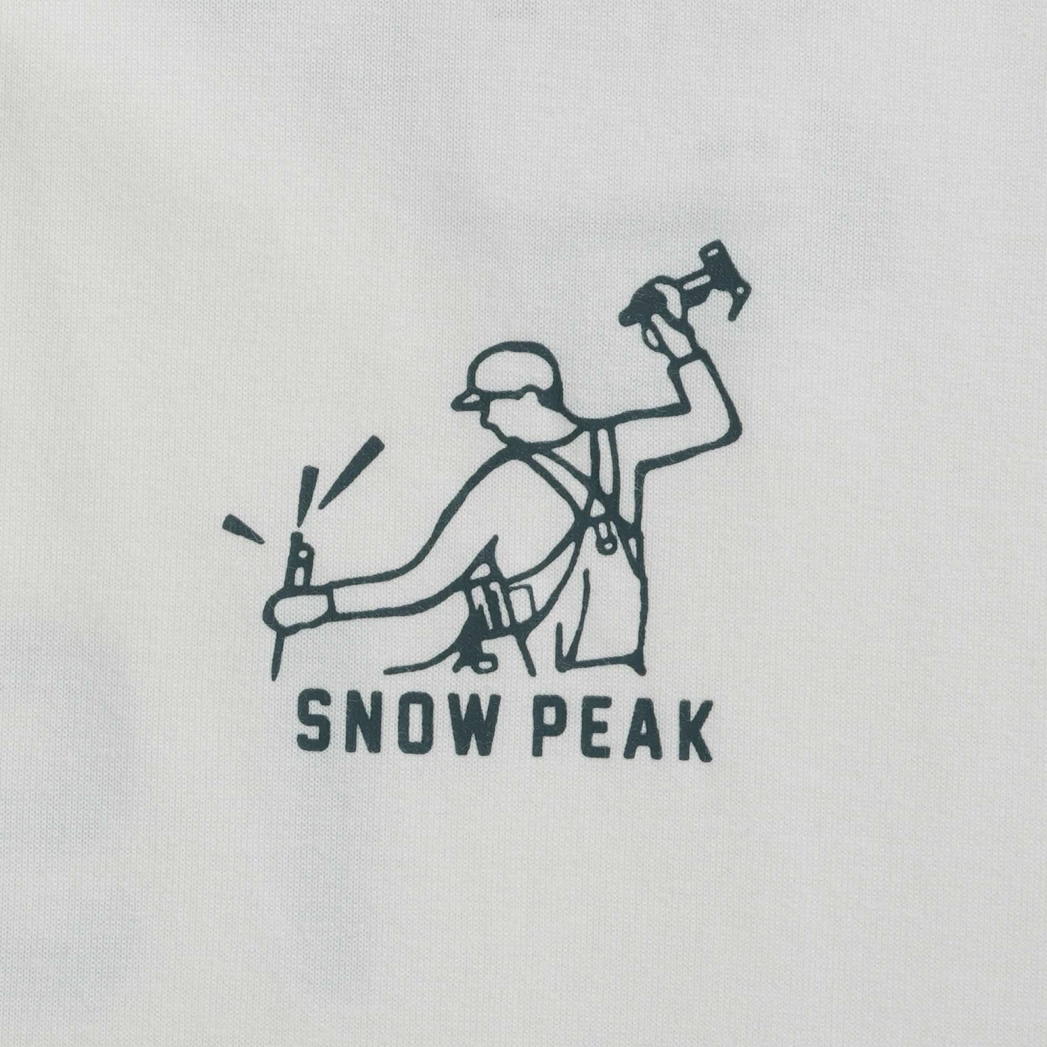Snow Peak Foam Printed Long Sleeve T Shirt - White 3 Snow Peak Foam Printed Long Sleeve T Shirt - White - Image 3