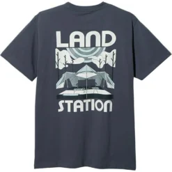 Snow Peak Land Station T-Shirt - Charcoal -Lacoste Cloth Shop snow peak land station t shirt charcoal p60322 885762 image